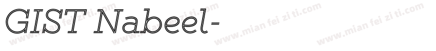GIST Nabeel字体转换